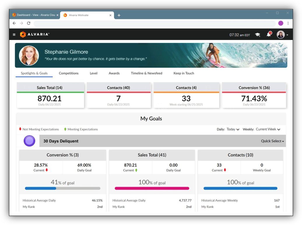 screenshot of Aspect League
